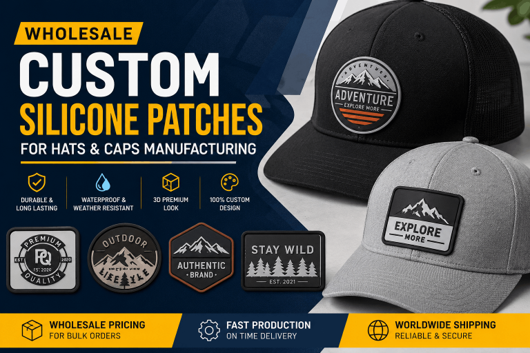 custom silicone patches for hats