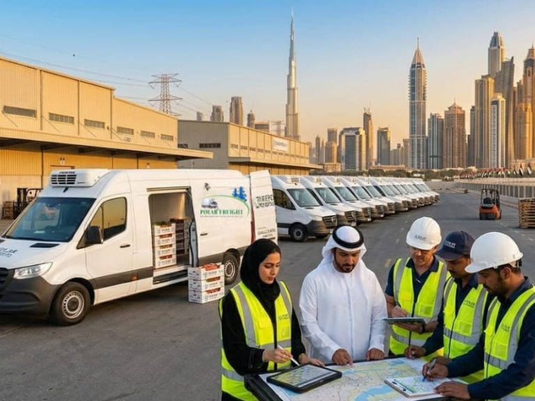 Chiller van rental Dubai providing refrigerated transport services for food, pharmaceuticals, dairy products, and frozen goods across the UAE